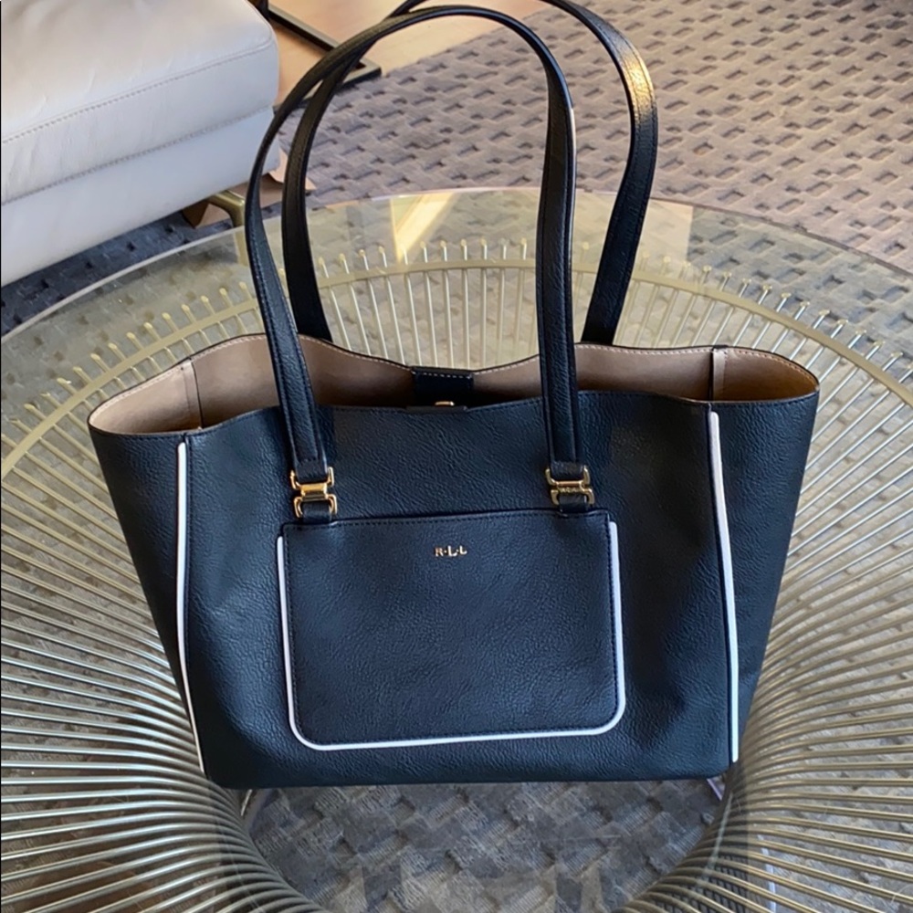 Ralph Lauren genuine leather tote